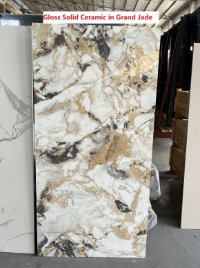 Стол TERAMO 135 GLOSS GRAND JADE SOLID CERAMIC, керамика, поворотн.механизм / Черный каркас, ®DISAUR в Режи - rezh.ok-mebel.com | фото 7