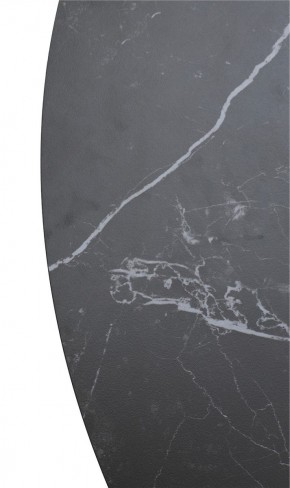 Стол TERNI 120 MATT BLACK MARBLE SOLID CERAMIC Черный мрамор матовый, керамика /Черн.каркас, ®DISAUR в Режи - rezh.ok-mebel.com | фото 9