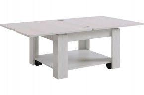 Стол журнальный Адам-1 (белый рамух) в Режи - rezh.ok-mebel.com | фото 4