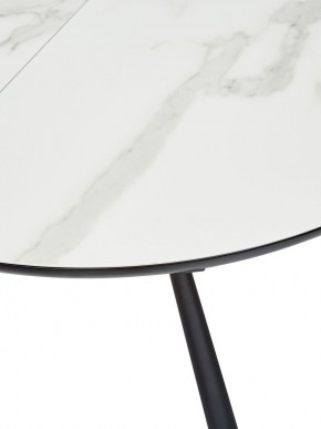 Стол VOLAND BIANCO TL-45 испанская керамика/ BLACK "белый мрамор" М-City в Режи - rezh.ok-mebel.com | фото 2