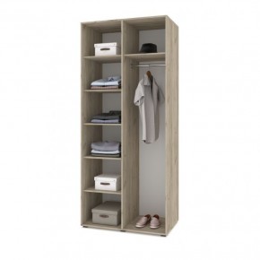 СТОУН С22 Шкаф 2-х створчатый (серый дуб/белый) в Режи - rezh.ok-mebel.com | фото 3