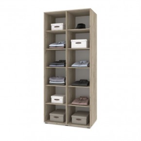 СТОУН С23 Шкаф 2-х створчатый (серый дуб/белый) в Режи - rezh.ok-mebel.com | фото 3