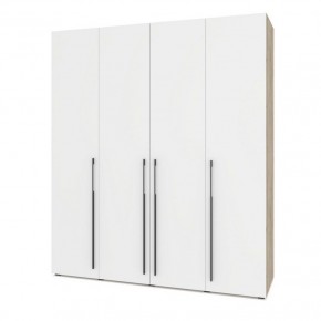 СТОУН С41 Шкаф 4-х створчатый (серый дуб/белый) в Режи - rezh.ok-mebel.com | фото