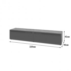 СТОУН С72 Тумба ТВ (золотой дуб/графит) в Режи - rezh.ok-mebel.com | фото 2
