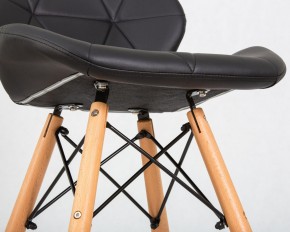 Стул барный DOBRIN BUTTERFLY BAR, ножки светлый бук, цвет чёрный в Режи - rezh.ok-mebel.com | фото 9