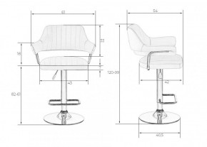 Стул барный DOBRIN CHARLY LM-5019 (белый) в Режи - rezh.ok-mebel.com | фото 2