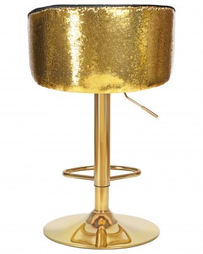 Стул барный DOBRIN DARCY GOLD SHINY, черный велюр с золотыми пайетками в Режи - rezh.ok-mebel.com | фото 5