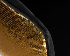 Стул барный DOBRIN DARCY GOLD SHINY, черный велюр с золотыми пайетками в Режи - rezh.ok-mebel.com | фото 8