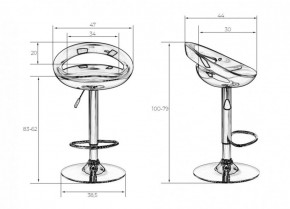 Стул барный DOBRIN DISCO LM-1010 (белый) в Режи - rezh.ok-mebel.com | фото 2