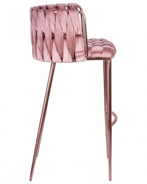 Стул барный DOBRIN EMMA ROSE GOLD, розовый велюр (VF-10) в Режи - rezh.ok-mebel.com | фото 3