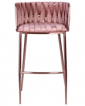 Стул барный DOBRIN EMMA ROSE GOLD, розовый велюр (VF-10) в Режи - rezh.ok-mebel.com | фото 6