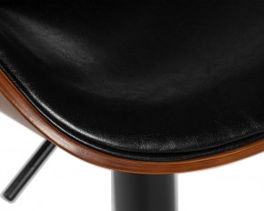 Стул барный DOBRIN KARTER BLACK, коричневый орех дерево (BWW), черный PU в Режи - rezh.ok-mebel.com | фото 8
