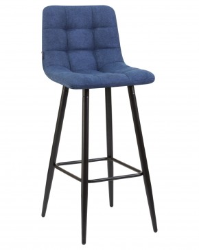 Стул барный DOBRIN NICOLE, черные матовые ножки, синяя ткань (UF860-14B) в Режи - rezh.ok-mebel.com | фото