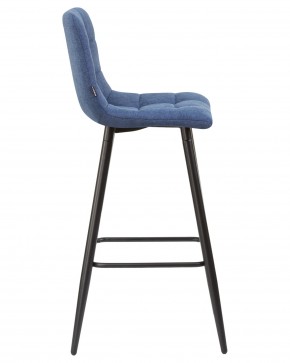 Стул барный DOBRIN NICOLE, черные матовые ножки, синяя ткань (UF860-14B) в Режи - rezh.ok-mebel.com | фото 3