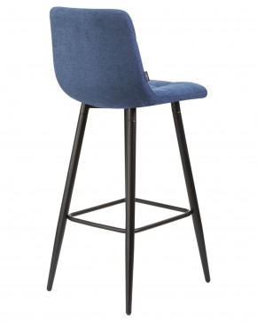 Стул барный DOBRIN NICOLE, черные матовые ножки, синяя ткань (UF860-14B) в Режи - rezh.ok-mebel.com | фото 4