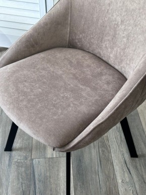 Стул CASA, 360 град. поворот. B5 Капучино, велюр / черный каркас,М-City в Режи - rezh.ok-mebel.com | фото 3