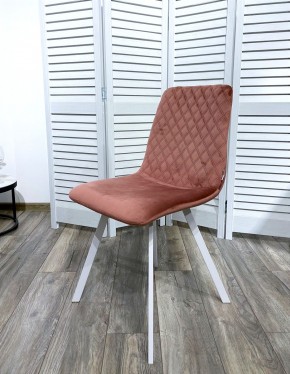 Стул DAIQUIRI BLUVEL-52 PINK / белый каркас, велюр М-City в Режи - rezh.ok-mebel.com | фото 7