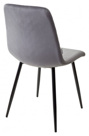 Стул DUKE BLUVEL-14 GREY, велюр / черный каркас М-City в Режи - rezh.ok-mebel.com | фото 3