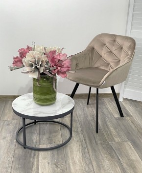 Стул GALE 360 град. поворот. BLUVEL-40 BEIGE, велюр/ черный каркас, М-City в Режи - rezh.ok-mebel.com | фото 2