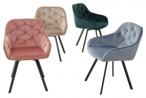 Стул GALE 360 град. поворот. BLUVEL-40 BEIGE, велюр/ черный каркас, М-City в Режи - rezh.ok-mebel.com | фото 3