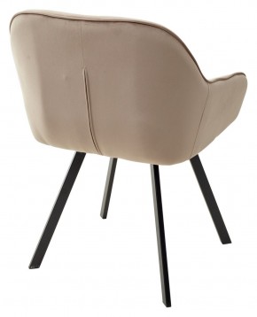 Стул GALE 360 град. поворот. BLUVEL-40 BEIGE, велюр/ черный каркас, М-City в Режи - rezh.ok-mebel.com | фото 4