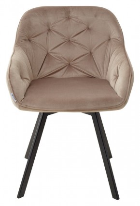 Стул GALE 360 град. поворот. BLUVEL-40 BEIGE, велюр/ черный каркас, М-City в Режи - rezh.ok-mebel.com | фото 6