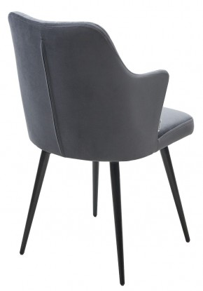 Стул HERMAN 360 град. BM-3 ТЕМНО-СЕРЫЙ, велюр / черный каркас М-City в Режи - rezh.ok-mebel.com | фото 4