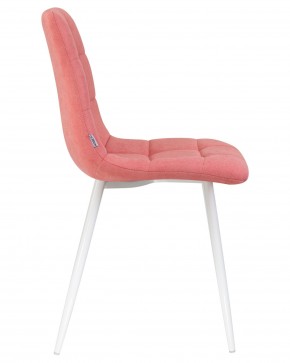 Стул обеденный DOBRIN ALEX, белые ножки, розовая ткань (UF860-05B) в Режи - rezh.ok-mebel.com | фото 3