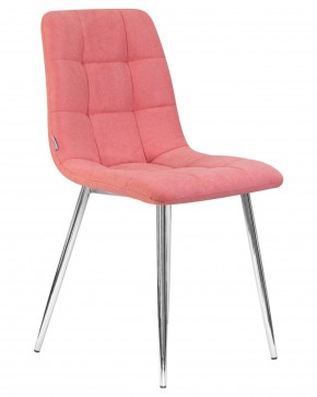 Стул обеденный DOBRIN ALEX, хром ножки, розовая ткань (UF860-05B) в Режи - rezh.ok-mebel.com | фото 2