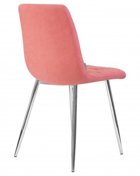 Стул обеденный DOBRIN ALEX, хром ножки, розовая ткань (UF860-05B) в Режи - rezh.ok-mebel.com | фото 4