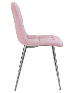 Стул обеденный DOBRIN ALEX, хром ножки, сиреневая ткань (UF860-04B) в Режи - rezh.ok-mebel.com | фото 3