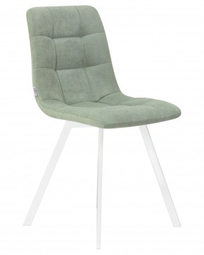 Стул обеденный DOBRIN ALEX SQUARE, белые ножки, мята ткань (UF860-11B) в Режи - rezh.ok-mebel.com | фото 2