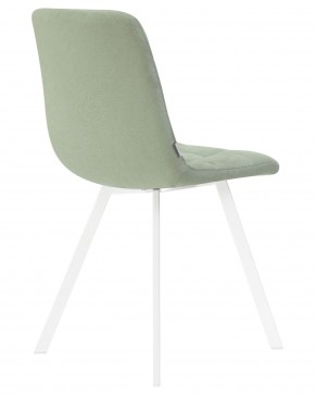 Стул обеденный DOBRIN ALEX SQUARE, белые ножки, мята ткань (UF860-11B) в Режи - rezh.ok-mebel.com | фото 4