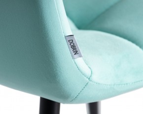 Стул обеденный DOBRIN CHILLY, Мятный Holland 50, основание черное в Режи - rezh.ok-mebel.com | фото 10