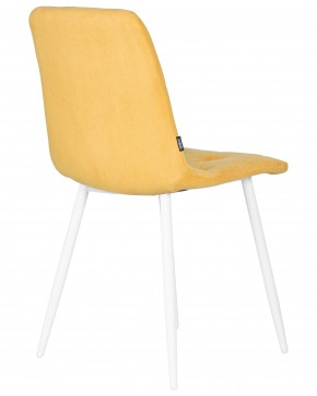Стул обеденный DOBRIN CHILLY ROMBO, Горчичный Simple 15, основание белый в Режи - rezh.ok-mebel.com | фото 4