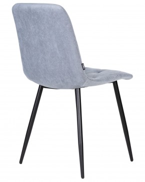 Стул обеденный DOBRIN CHILLY ROMBO, Серо-голубой Simple 26, основание черное в Режи - rezh.ok-mebel.com | фото 4