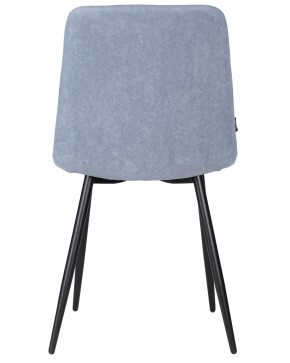 Стул обеденный DOBRIN CHILLY ROMBO, Серо-голубой Simple 26, основание черное в Режи - rezh.ok-mebel.com | фото 5
