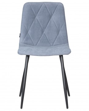 Стул обеденный DOBRIN CHILLY ROMBO, Серо-голубой Simple 26, основание черное в Режи - rezh.ok-mebel.com | фото 6