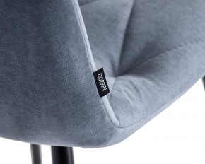 Стул обеденный DOBRIN CHILLY ROMBO, Серо-голубой Simple 26, основание черное в Режи - rezh.ok-mebel.com | фото 7