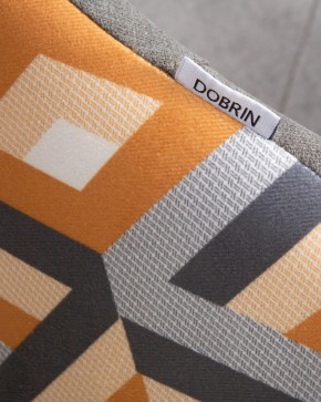 Стул обеденный DOBRIN MARKUS, ЭМАЛЬ ЧЕРНЫЙ МУАР ткань Candy Graphite+Escada Ochre в Режи - rezh.ok-mebel.com | фото 10