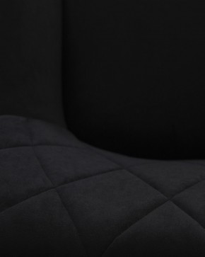 Стул обеденный DOBRIN ROBY, ЭМАЛЬ ЧЕРНЫЙ МУАР велюр Catania Black в Режи - rezh.ok-mebel.com | фото 3