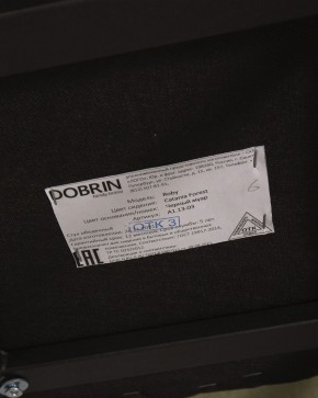 Стул обеденный DOBRIN ROBY, ЭМАЛЬ ЧЕРНЫЙ МУАР велюр Catania Forest в Режи - rezh.ok-mebel.com | фото 12