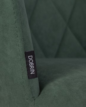 Стул обеденный DOBRIN ROBY, ЭМАЛЬ ЧЕРНЫЙ МУАР велюр Catania Izumrud в Режи - rezh.ok-mebel.com | фото 9