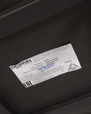 Стул обеденный DOBRIN ROBY, ЭМАЛЬ ЧЕРНЫЙ МУАР велюр Catania Smoke в Режи - rezh.ok-mebel.com | фото 13