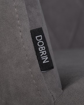 Стул обеденный DOBRIN ROBY, ЭМАЛЬ ЧЕРНЫЙ МУАР велюр Catania Stone в Режи - rezh.ok-mebel.com | фото 7