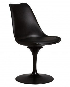 Стул обеденный DOBRIN TULIP, черное основание, цвет черный (B-03) в Режи - rezh.ok-mebel.com | фото 2