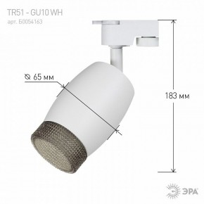 Светильник на штанге Эра  TR51 - GU10 WH в Режи - rezh.ok-mebel.com | фото 4