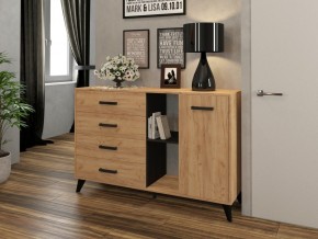 СВЕТЛАНА Комод-тумба  (дуб золотой/венге) в Режи - rezh.ok-mebel.com | фото