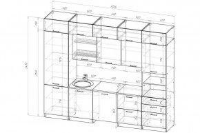 ТЕРЦИЯ Кухонный гарнитур Экстра 5 (3000 мм) в Режи - rezh.ok-mebel.com | фото 2