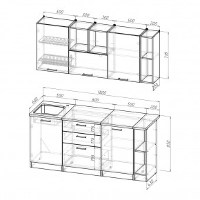 ТОМИЛЛА Кухонный гарнитур Макси 4 (1800 мм ) в Режи - rezh.ok-mebel.com | фото 2